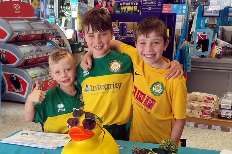 Llanidloes Junior Football Club duck race