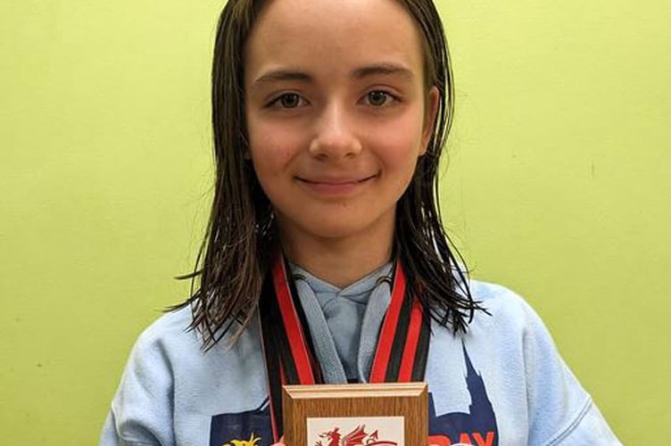 Iyla Berner won nine medals and the top girl in her age category in Holywell