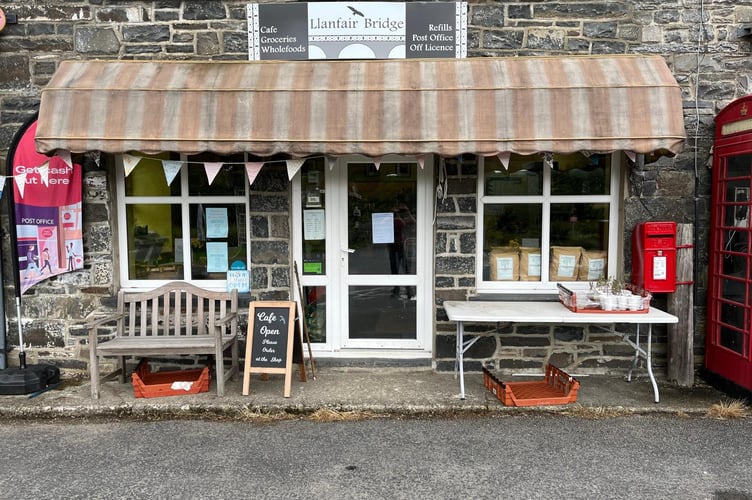 Llanfair Clydogau shop