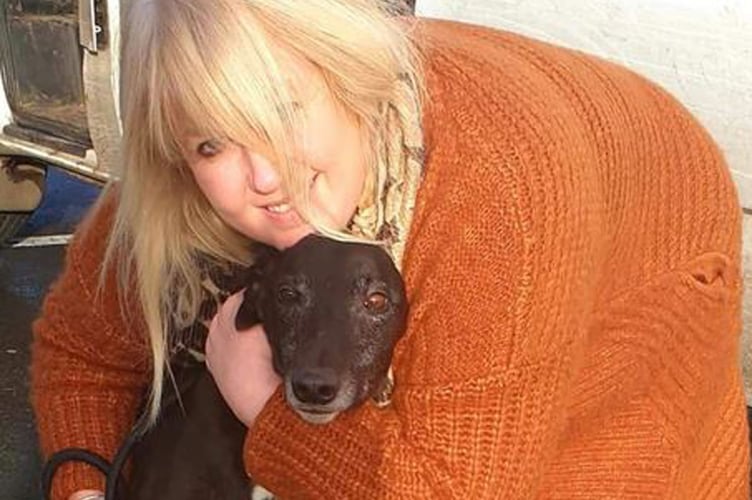 Hayley Bradley set up a rescue centre for greyhounds