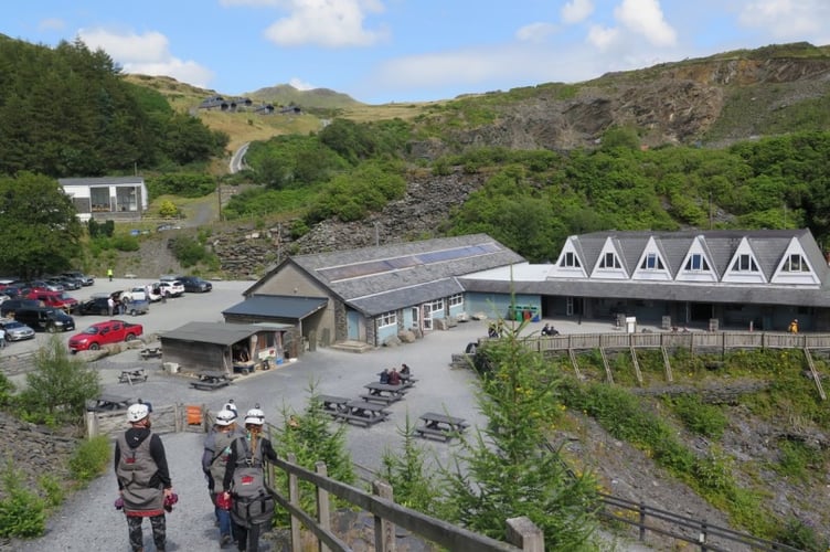 The Llechwedd Slate Cavern