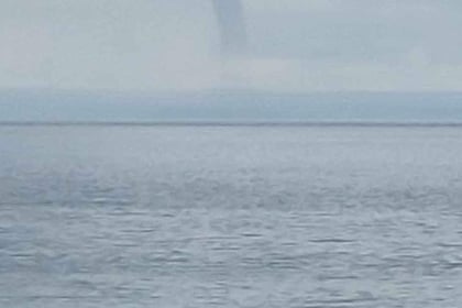 WATCH: Waterspout caught on camera in Cardigan Bay