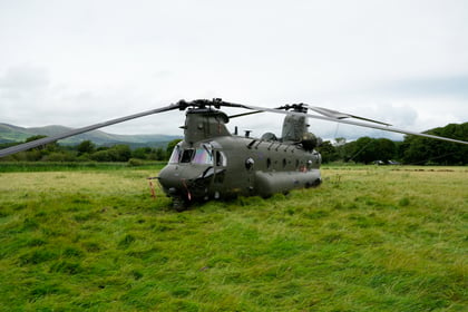 Helicopter forced to make emergency landing in Arthog field