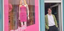 Mach charity shop tickled pink with Barbie-themed display