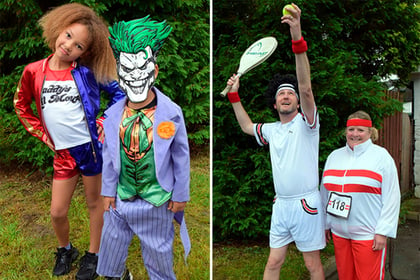 Joker and Harley Quinn among carnival's colourful characters