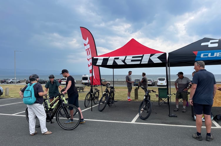 A previous e-bike event in Criccieth