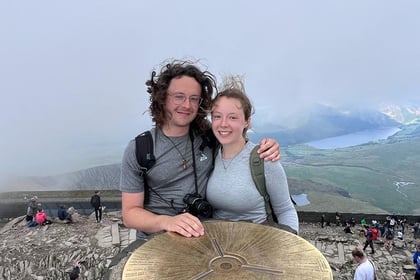 Daughter climbs Yr Wyddfa in memory of dad who died on her birthday