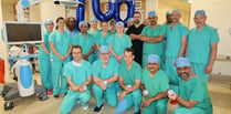 Gwynedd hospital robot makes milestone op