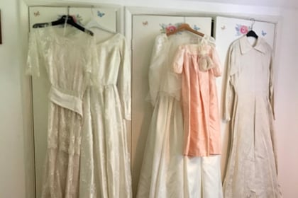 Ceredigion church hosts display of 19th century gowns