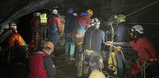 Two rescued as boat gets stuck at underground lake in Gwynedd mine