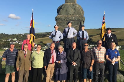 Royal British Legion holds annual cliff-top memorial service