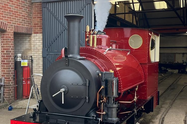 The new Falcon Steam Locomotive - No. 10 was delivered to Maespoeth Junction on the Corris Railway yesterday, Wednesday, 30 August