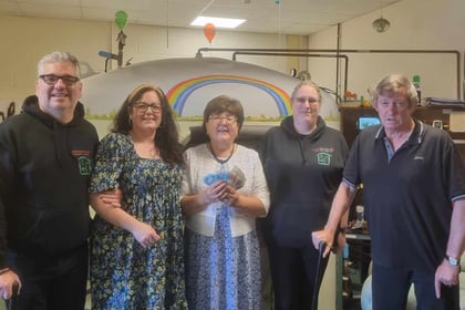 £2,500 concert proceeds donated to Cardigan Oxygen Therapy Centre