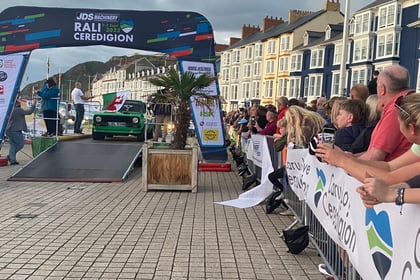 Rali Ceredigion gets underway with special event at Bandstand