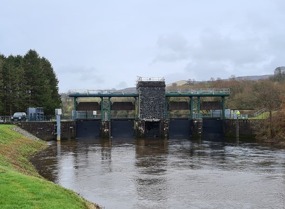 Bala sluice gates