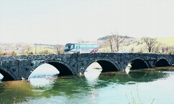 Dyfi Bridge closed yesterday afternoon due to high water levels