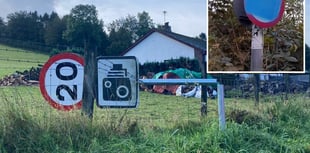 'Several' 20mph signs vandalised across Ceredigion