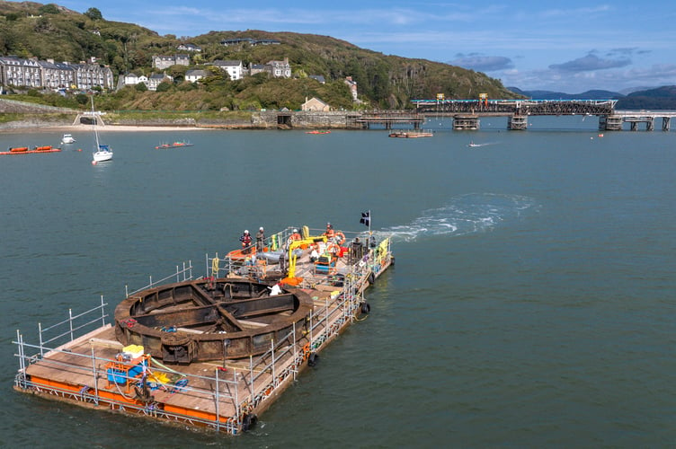 Materials for the viaduct were transported by water