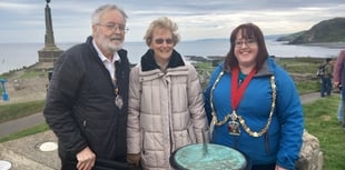 Aberystwyth Rotary unveil anniversary sundial