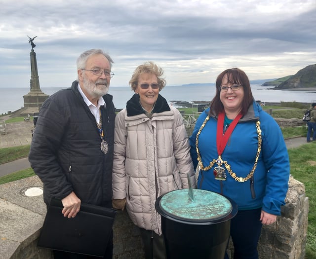 Aberystwyth Rotary unveil anniversary sundial