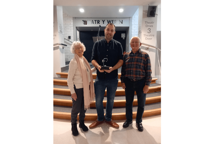 Nick Bache's parents with award winner Matt Jones