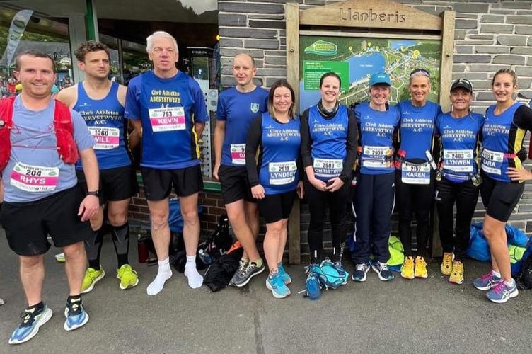 Aberystwyth Athletics Club runners prepare to tackle Marathon Eryri 2023