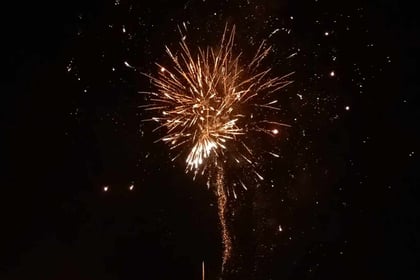 Crowds enjoy Bow Street fireworks