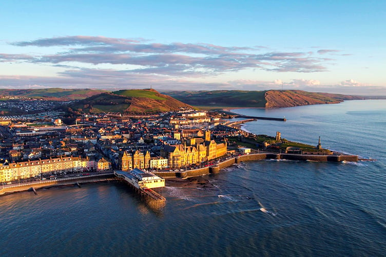 Aberystwyth by drone