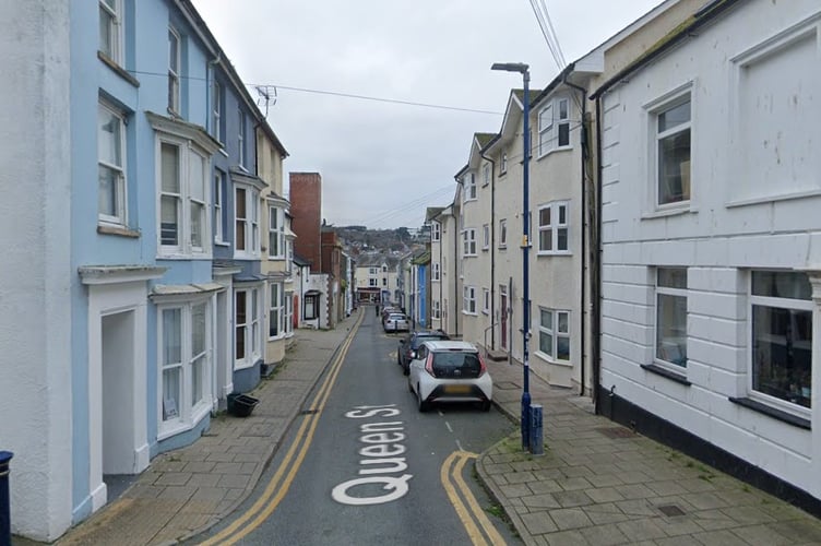 Queen Street in Aberystwyth