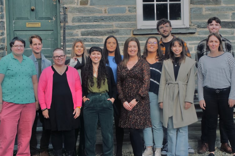 The first 12 recruits to the Menter a Busnes’s SBARC Ceredigion training programme