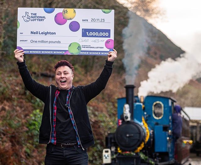 Train enthusiast celebrates £1m lottery win at Talyllyn Railway