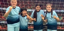 Gwynedd and Ceredigion kids show off football skills on TV