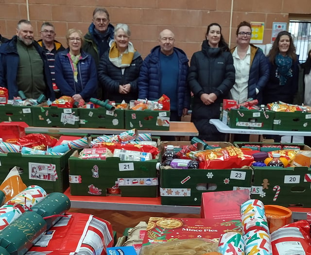 Festive goodwill on display as Freemasons hand over Christmas hampers