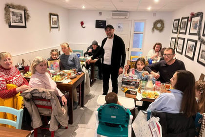 Aberystwyth cafe feeds dozens free Christmas dinner for 11th year
