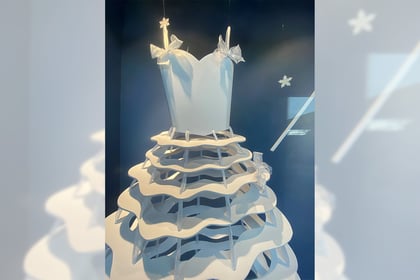 Cinderella panto inspires festive window display