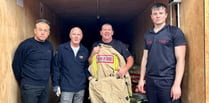 Local fire crews donate equipment to Philippines