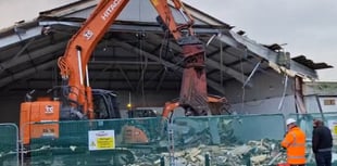 Demolition work begins on Aberystwyth town centre shop