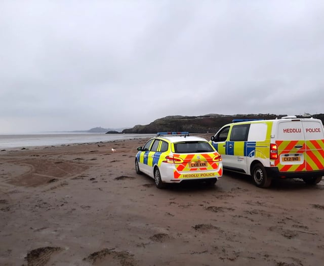 Police patrol beach following reports of antisocial behaviour