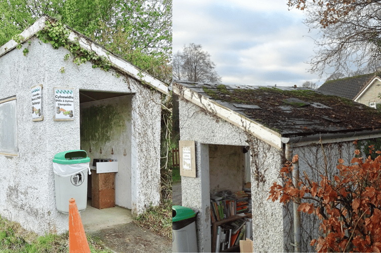 In 2023 concern was raised that the shelter was in bad shape- with overgrowth from ivy and overhanging trees, and slates falling from the roof