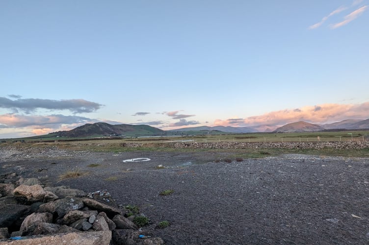 The stones overlook the mountains around Afon Dysynni