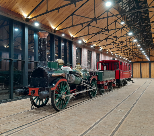 Fire Queen in situ at the Vale of Rheidol Railway in Aberystwyth