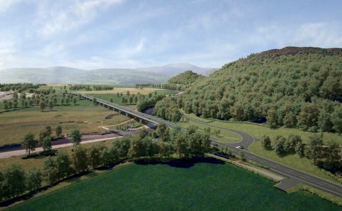 The new bridge will connect Machynlleth to Corris with an A road over Afon Dyfi
