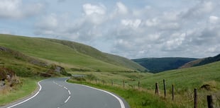 Mountain road to Llangurig closed