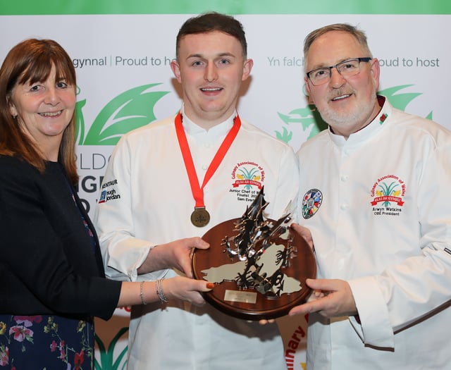 Talented Sam named Junior Chef of Wales