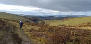 Llanbrynmair countryside awaits Aberystwyth Ramblers