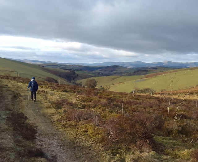 Llanbrynmair countryside awaits Aberystwyth Ramblers