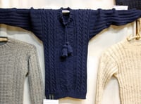 Exhibition inspired by fishermen's sweaters comes to mid Wales