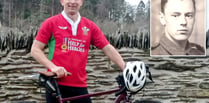 Rhydian's cycle challenge in tribute to D-Day grandfather