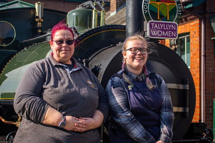 Mother and daughter make history on Talyllyn Railway