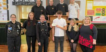 Police donate money to Gwynedd school